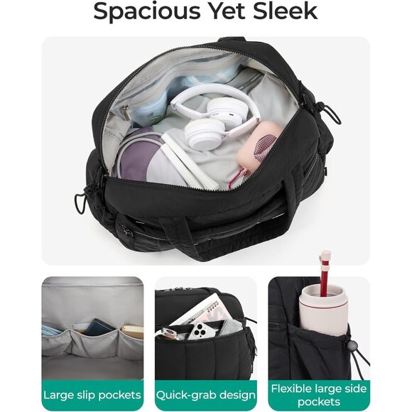 Women Twilight Leopard Imported Lightweight Water Resistant Gym Carry On Bag - Picture 3 of 6